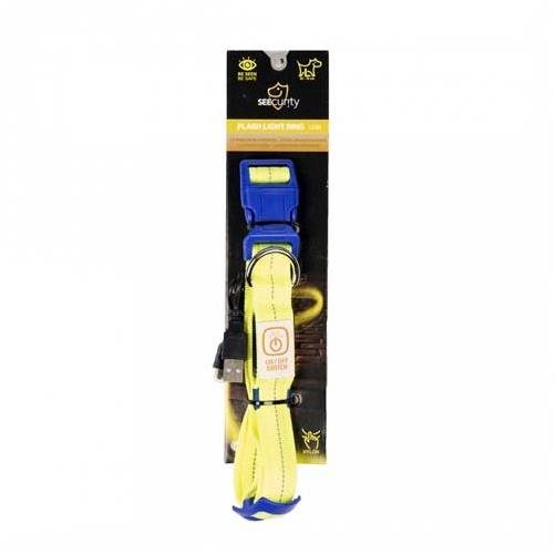 DUVO+ Svietiaci nylon obojok s USB nabíjaním 50 – 70 cm × 2,5 cm