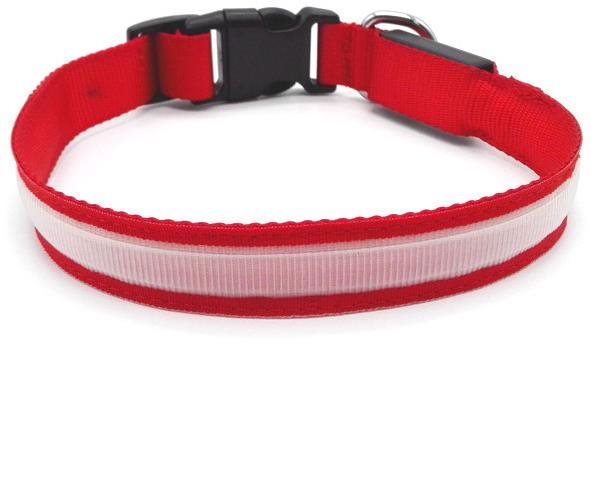 Bentech LED svietiaci obojok DC3100 červený L