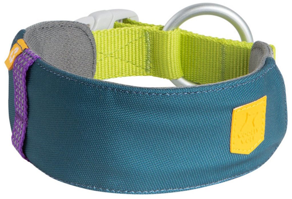 Woolly Wolf Široký obojok Alpha 360 Deep Teal Mix S