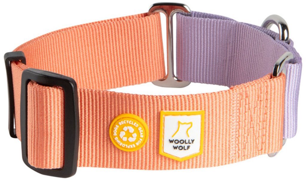 Woolly Wolf Polosťahovací martingal obojok Salmon Pink Mix L