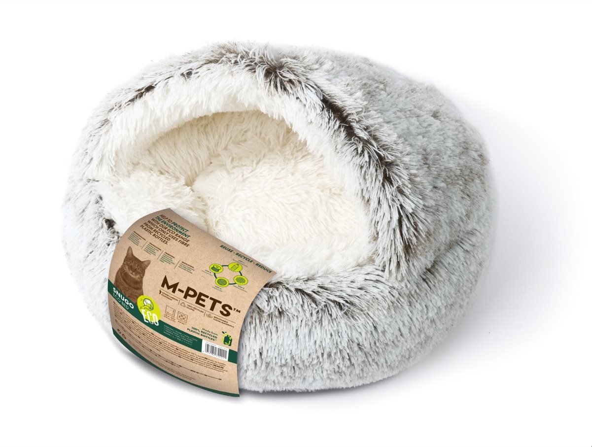 M-Pets Snugo Eco pelech plyšový hrejivý sivý