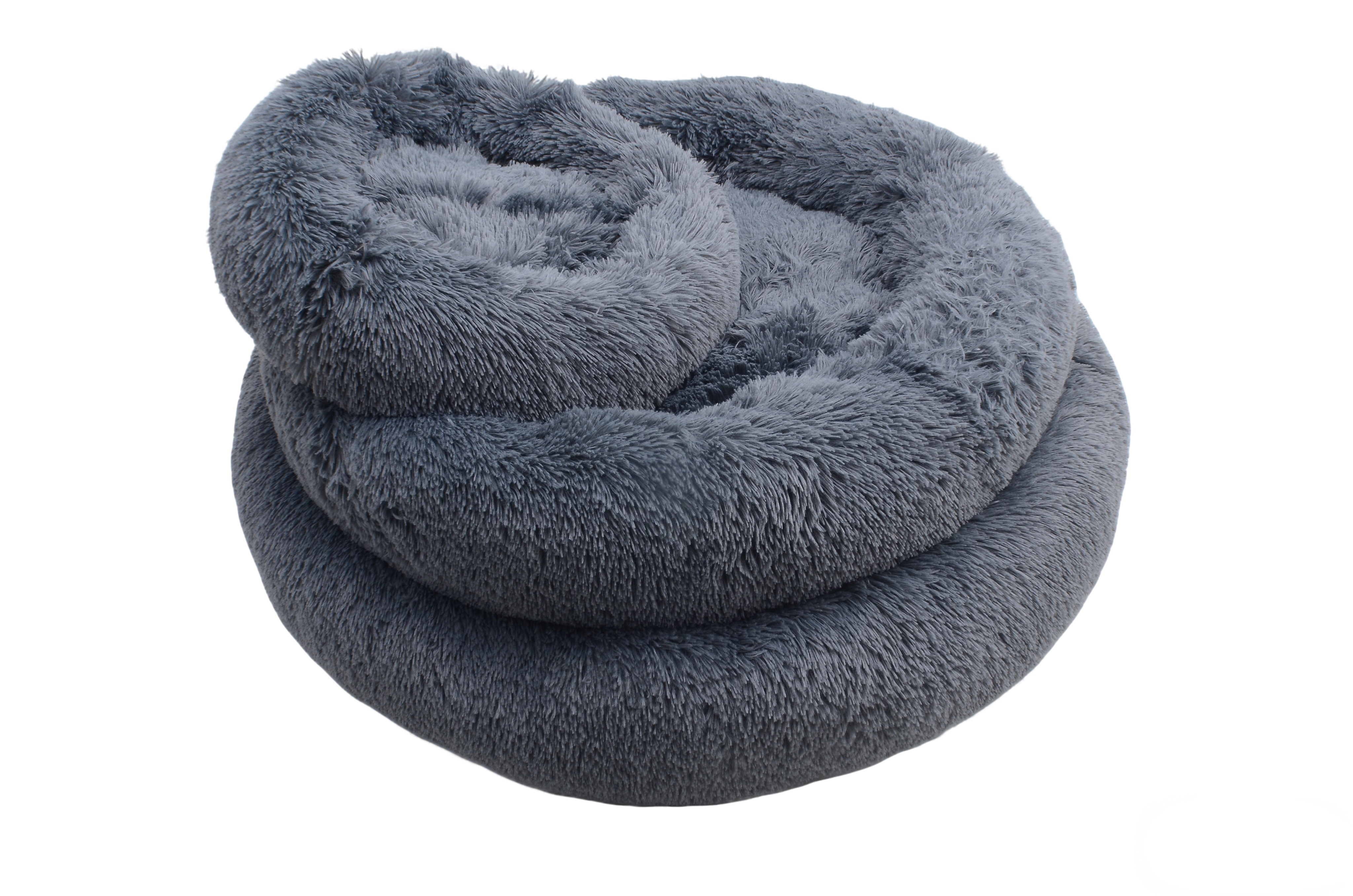 Qiushi Pelech okrúhly plyšový tmavomodrý 80 cm