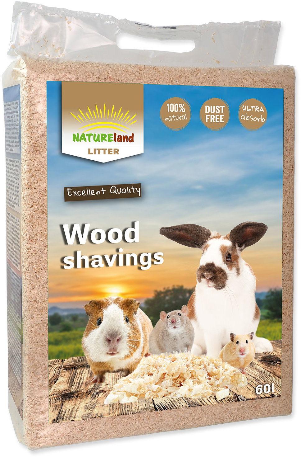 Podstielka Hobliny Nature Land Litter 60 l