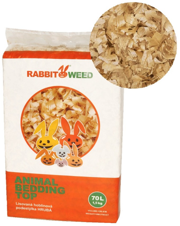 Rabbit Weed Hoblinová podstielka hrubá top 70 l