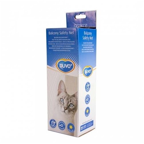 DUVO+ Ochranná sieť na balkón pre mačky 3 × 2m