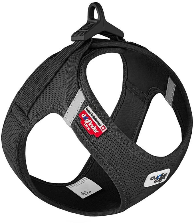 CURLI Postroj pre psy so sponou Air-Mesh Black 3XS 1,5 – 3 kg