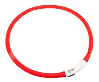 Karlie-Flamingo LED svetelný obojok červený obvod 20 – 75 cm