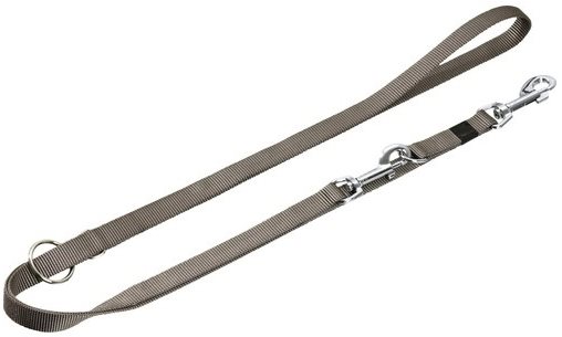 Karlie-Flamingo Vodidlo nylonové tréningové sivé 200 cm × 15 mm veľkosť S