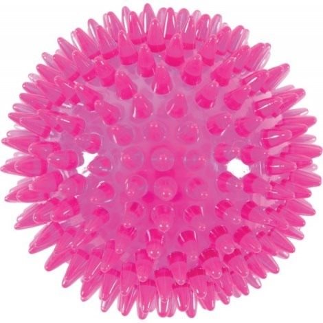 BALL SPIKE TPR POP 8 cm s ostňami ružová Zolux