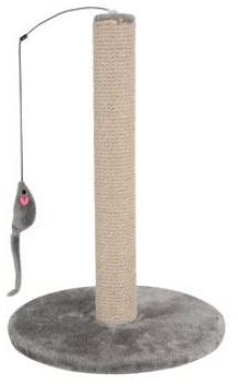 Škrabadlo stĺpik s hračkou, sivé, 48 cm, Zolux