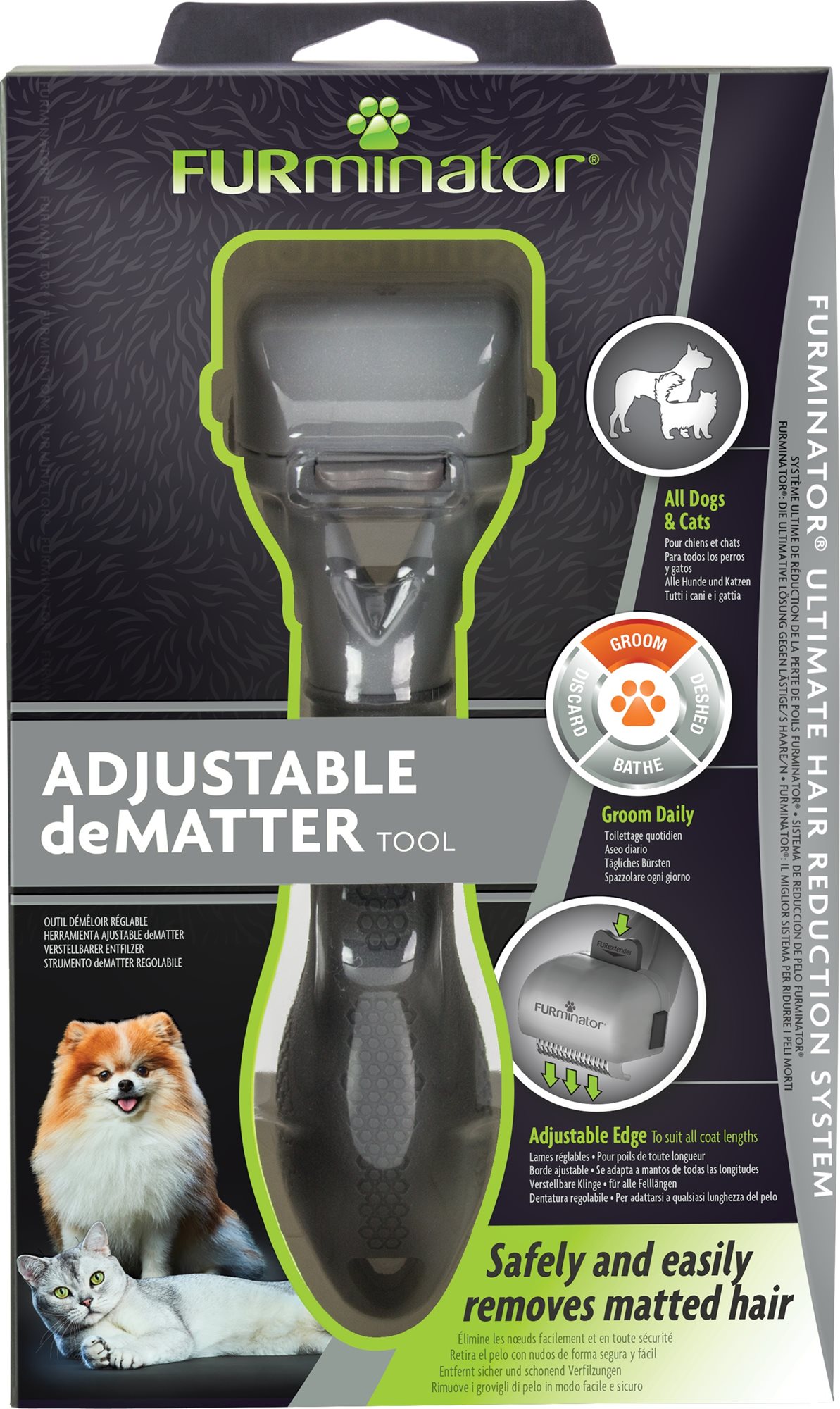 FURminator kefa Dematting Tool pre psov a mačky 1ks