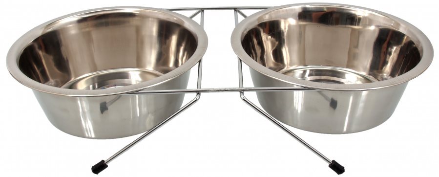 DOG FANTASY Stojanček, nerezová súprava 21 cm, 2× 1,57 l