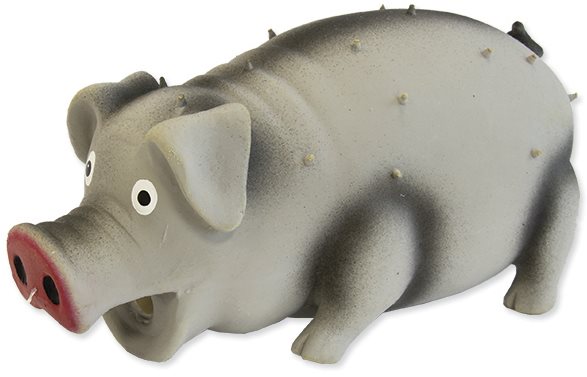 DOG FANTASY hračka latex prasiatko krochkajúce mix 15 cm