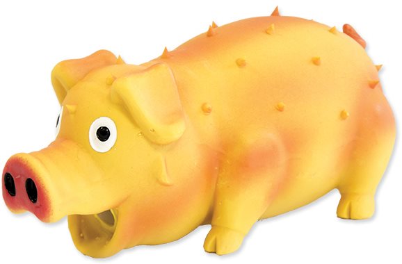 DOG FANTASY hračka latex prasa krochkajúce mix 21 cm