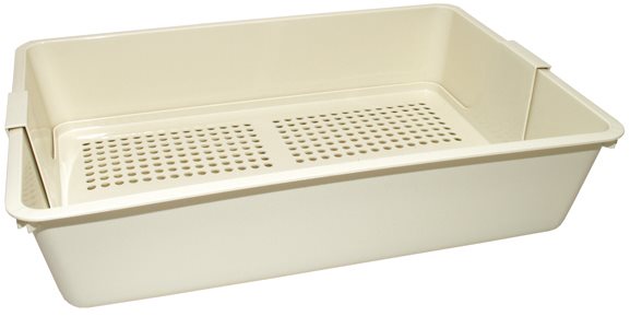 SAVIC Mačací záchod s roštom 42 × 30 × 10 cm mix farieb