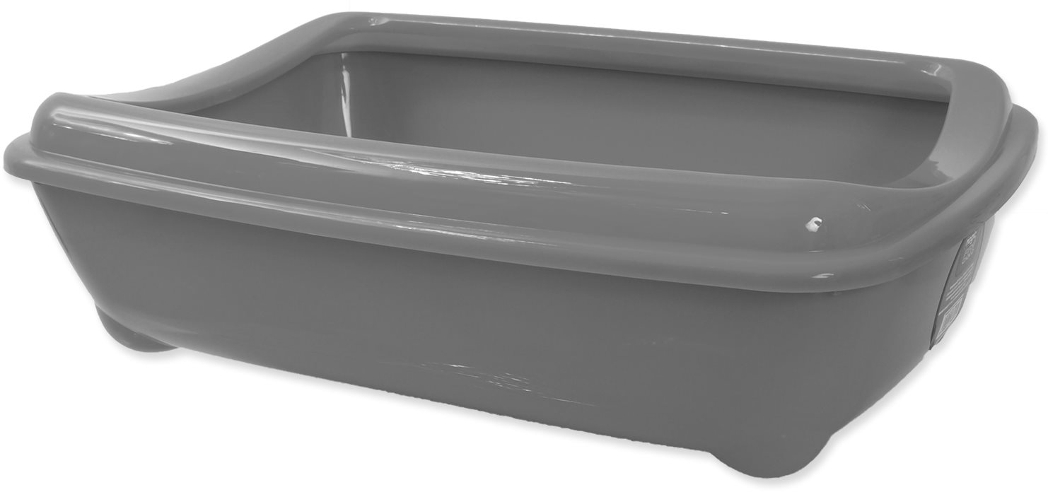 MAGIC CAT toaleta economy s okrajom 42 × 31 × 13 cm sivá