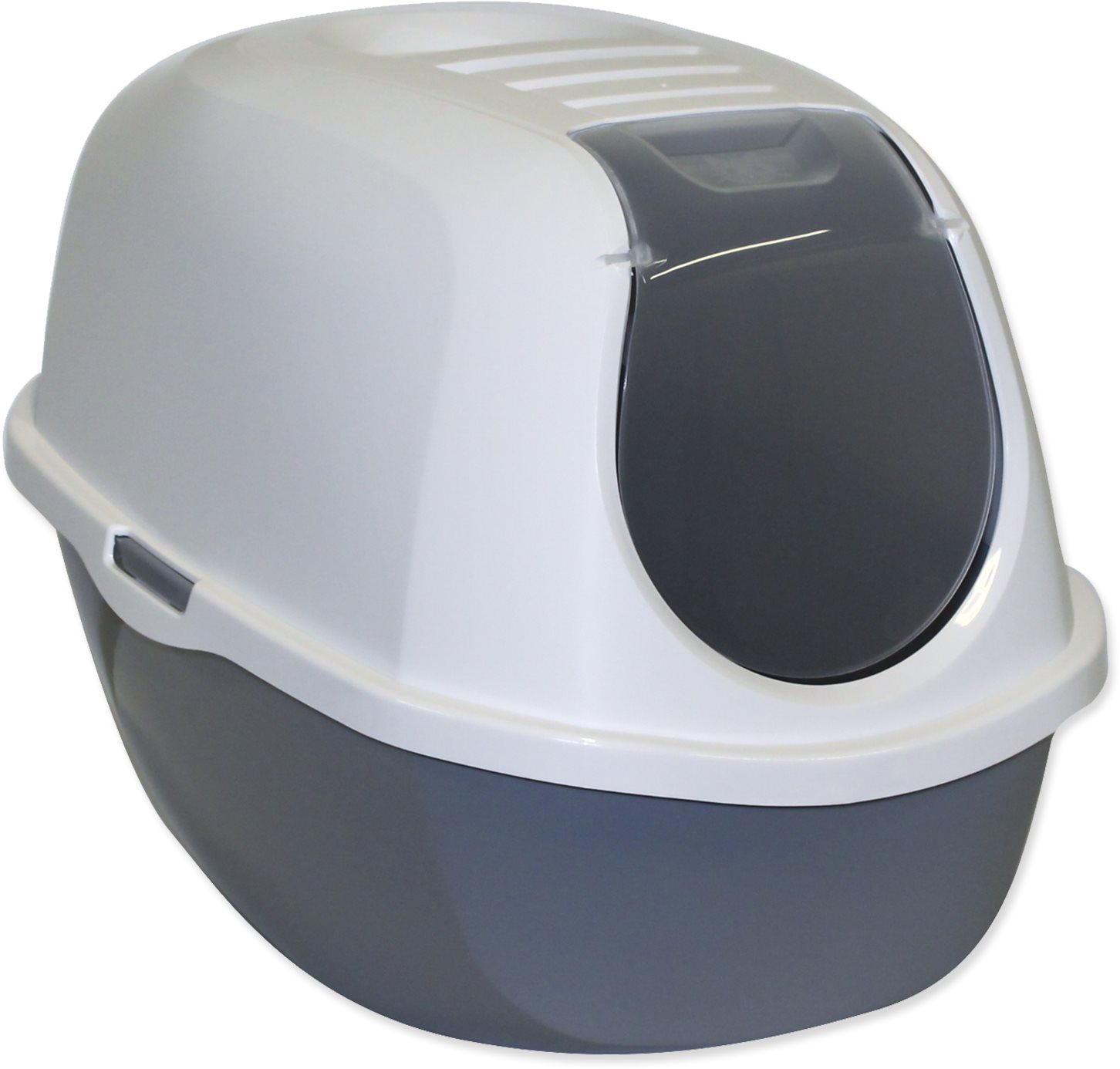 MAGIC CAT toaleta s krytom 39 × 53 × 41 cm sivá