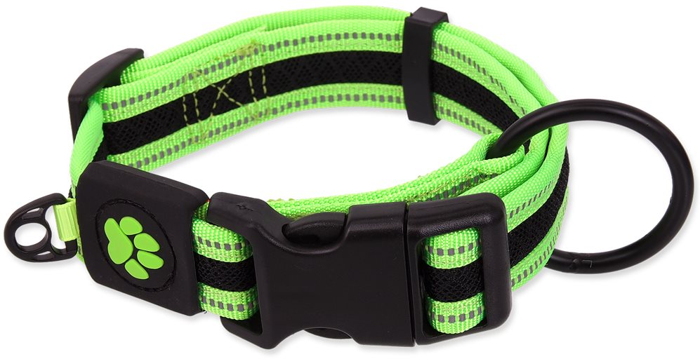 ACTIVE obojok fluffy S limetka 2 × 27 – 41 cm