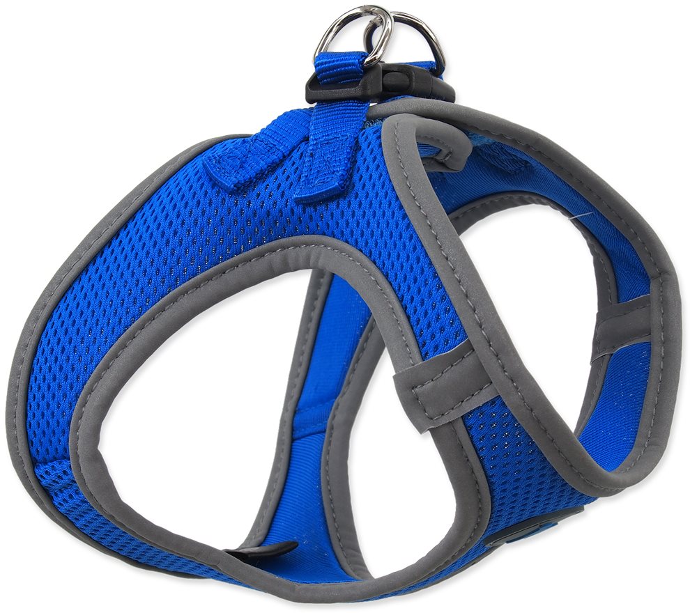 DOG FANTASY postroj puppy L modrý 46 – 53 cm