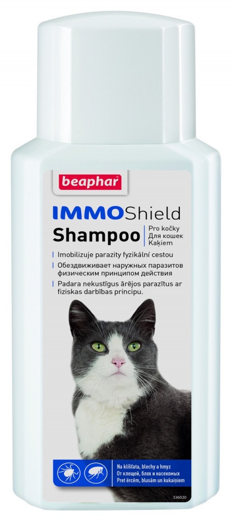 Beaphar Immo Shield antiparazitný šampón pre mačky 200 ml