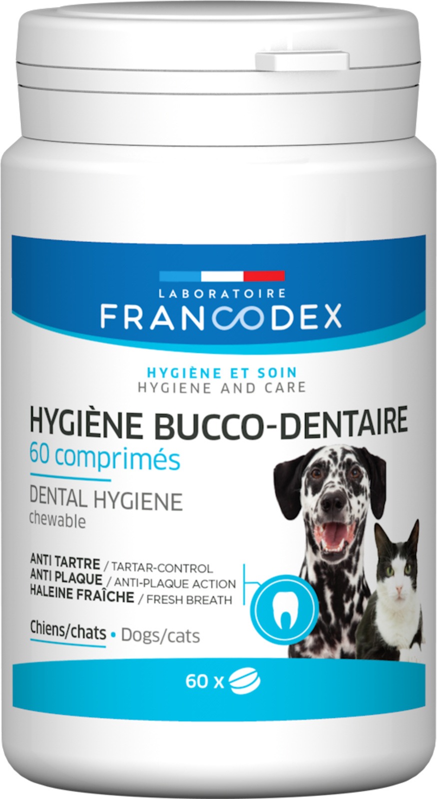 Francodex žuvacia zubná pasta v tabletách pes 60 tbl