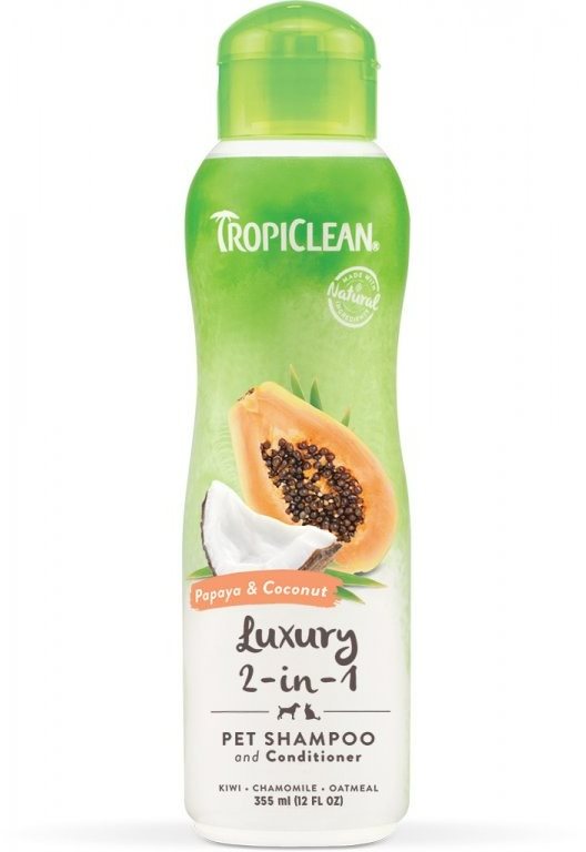 Tropiclean 2 v 1 šampón s kondicionérom papája a kokos 355 ml