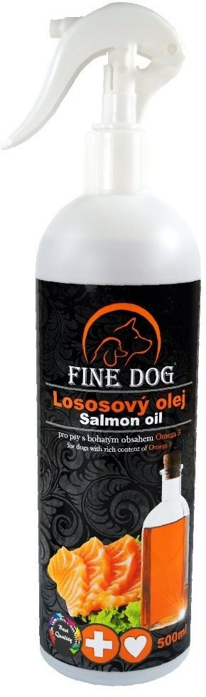 FINE DOG Lososový olej s rozprašovačom 500ml
