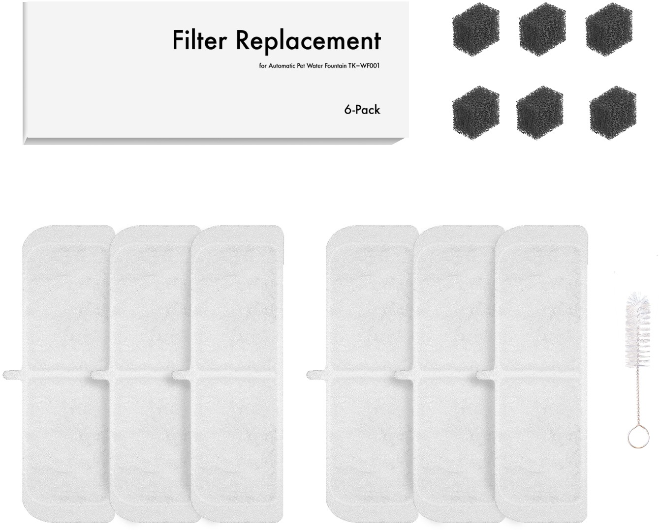 Tikpaws Náhradný filter k fontáne TK-WF004