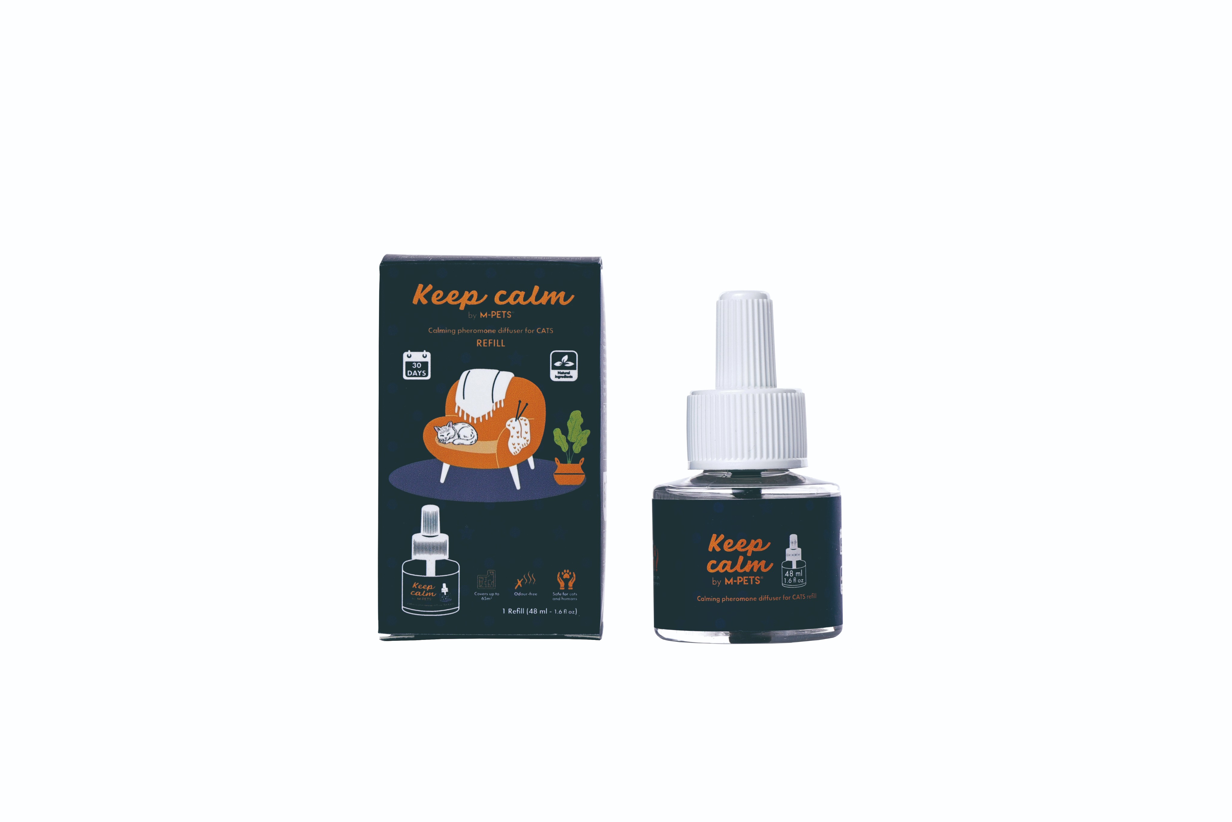 M-Pets KEEP CALM Upokojujúca feromónová náplň do difuzéra pre mačky 48 ml