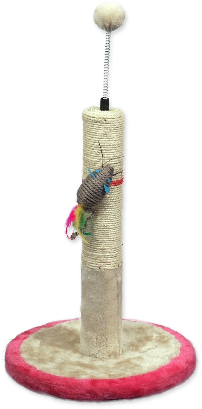 Magic Cat MC Stella s hračkou 30 × 30 × 45 cm béžovo-ružové