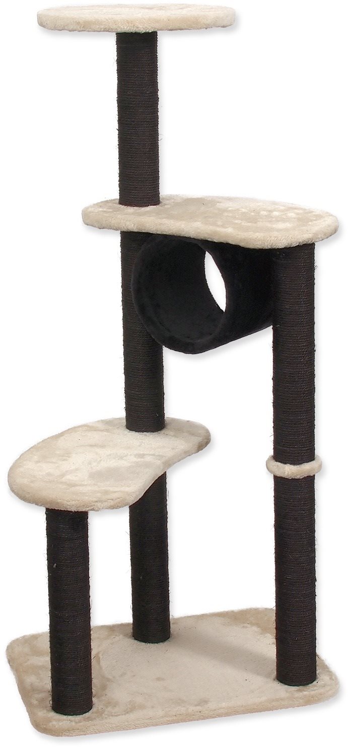 Magic Cat Odpočívadlo MC Sabina 55 × 40 × 125 cm béžovo-čierne