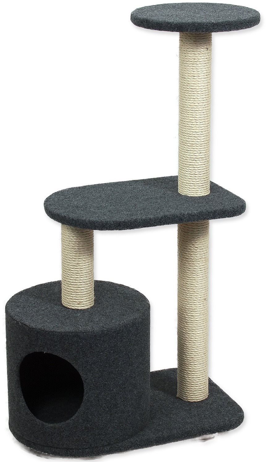 Magic Cat Odpočívadlo MC Renata 53 × 34 × 95 cm koberec sivé