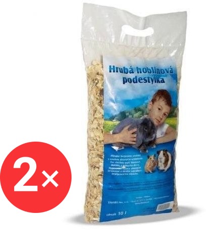 Limara Hoblinová podstielka hrubá 2× 10 l