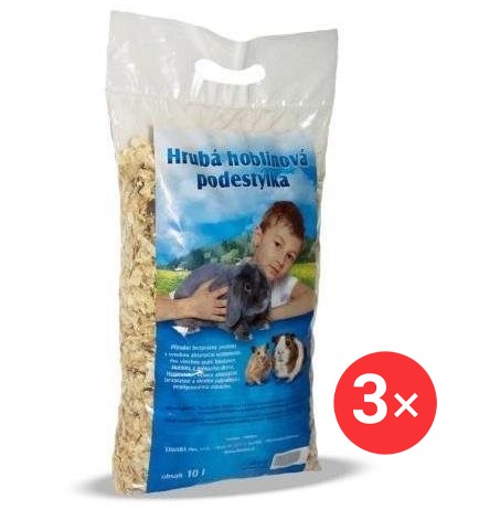 Limara Hoblinová podstielka hrubá 3× 10 l