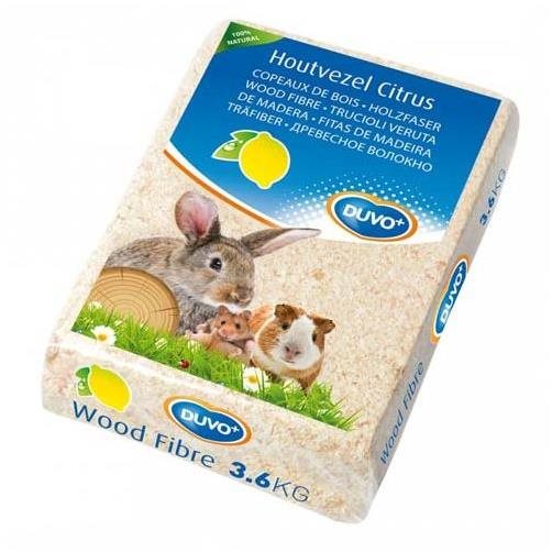 DUVO+ Podstielka pre hlodavce, hobliny s vôňou citróna 3,6 kg