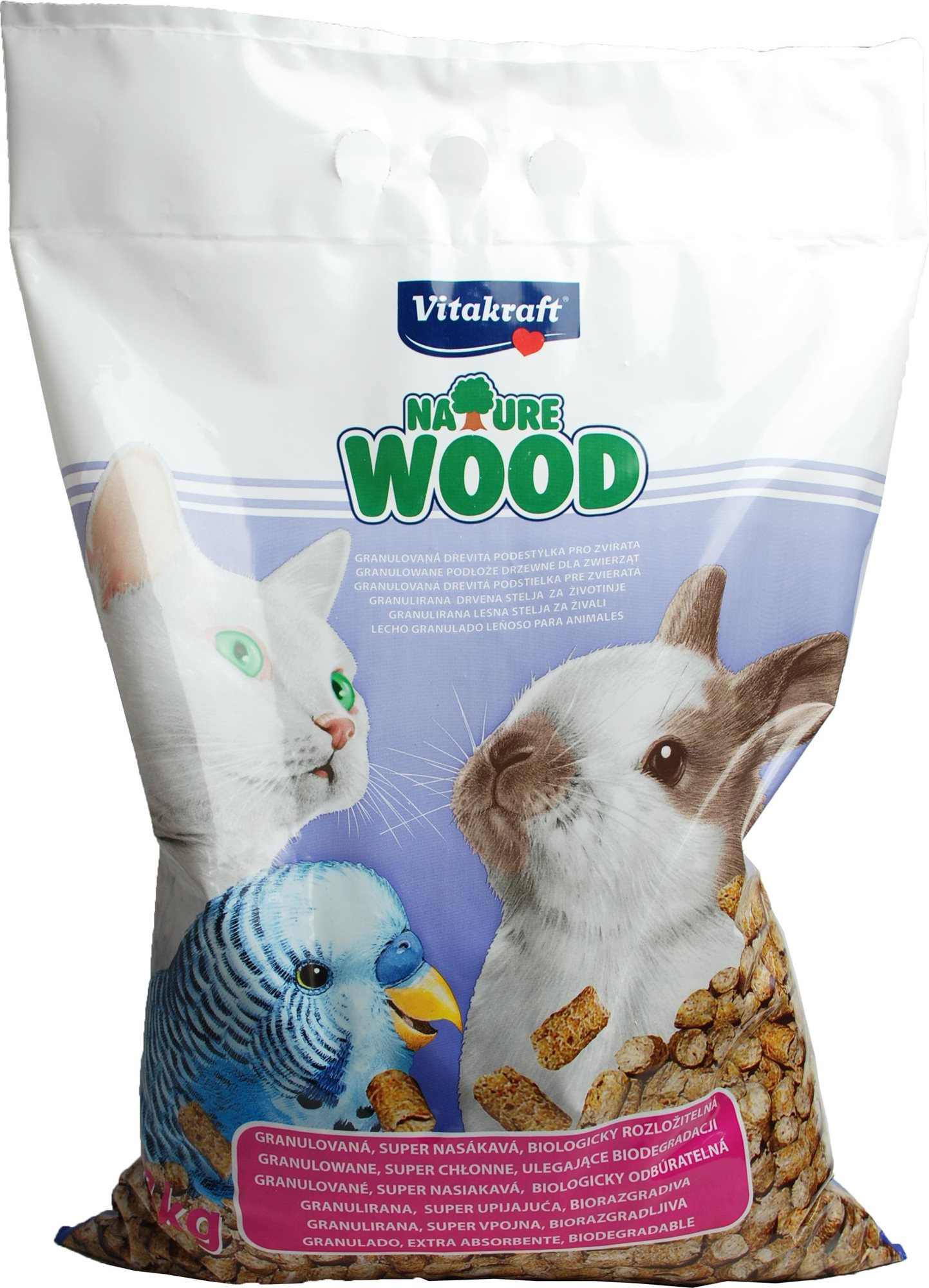 Vitakraft Pet Nature wood-drevené peletky 5 l