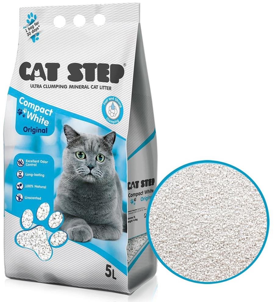 Cat Step compact white original 5 l