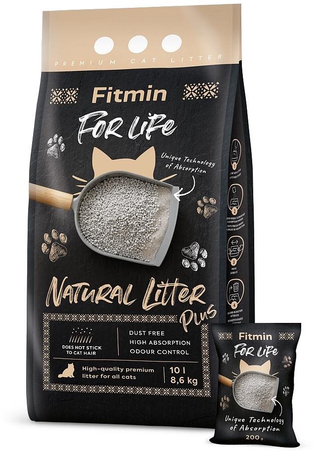 Fitmin For Life Cat Natural Litter Plus prírodné stelivo 10 l 8,6 kg