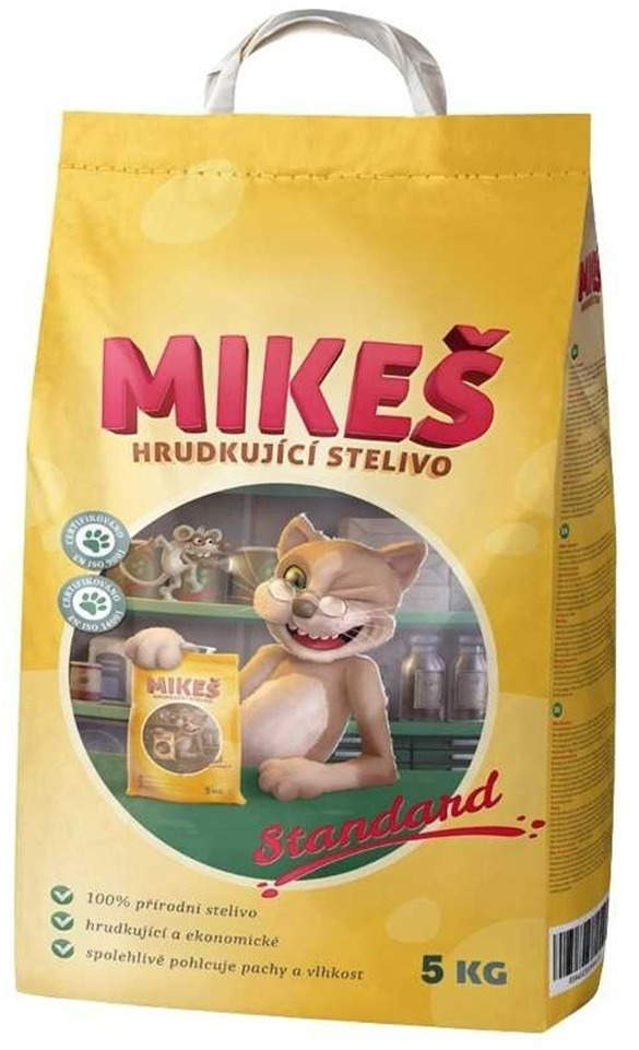 Mikeš Standard hrudkujúca podstielka 5 kg