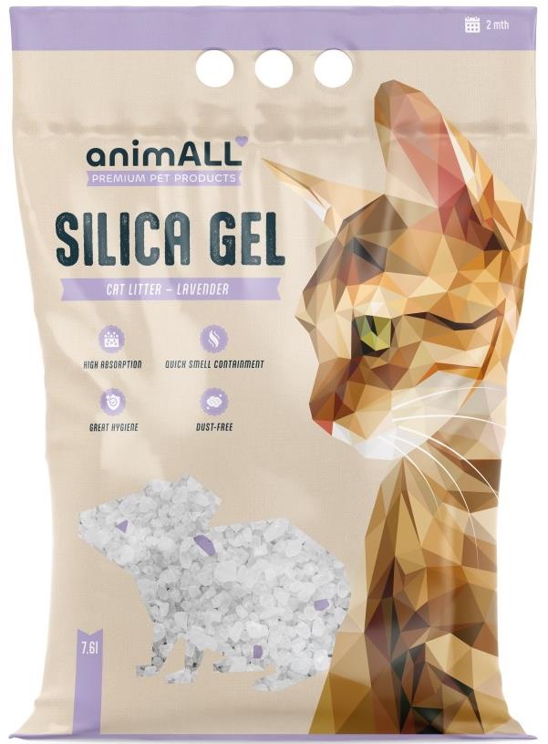 animALL Silikátová podstielka s levanduľovou vôňou 7,6 l