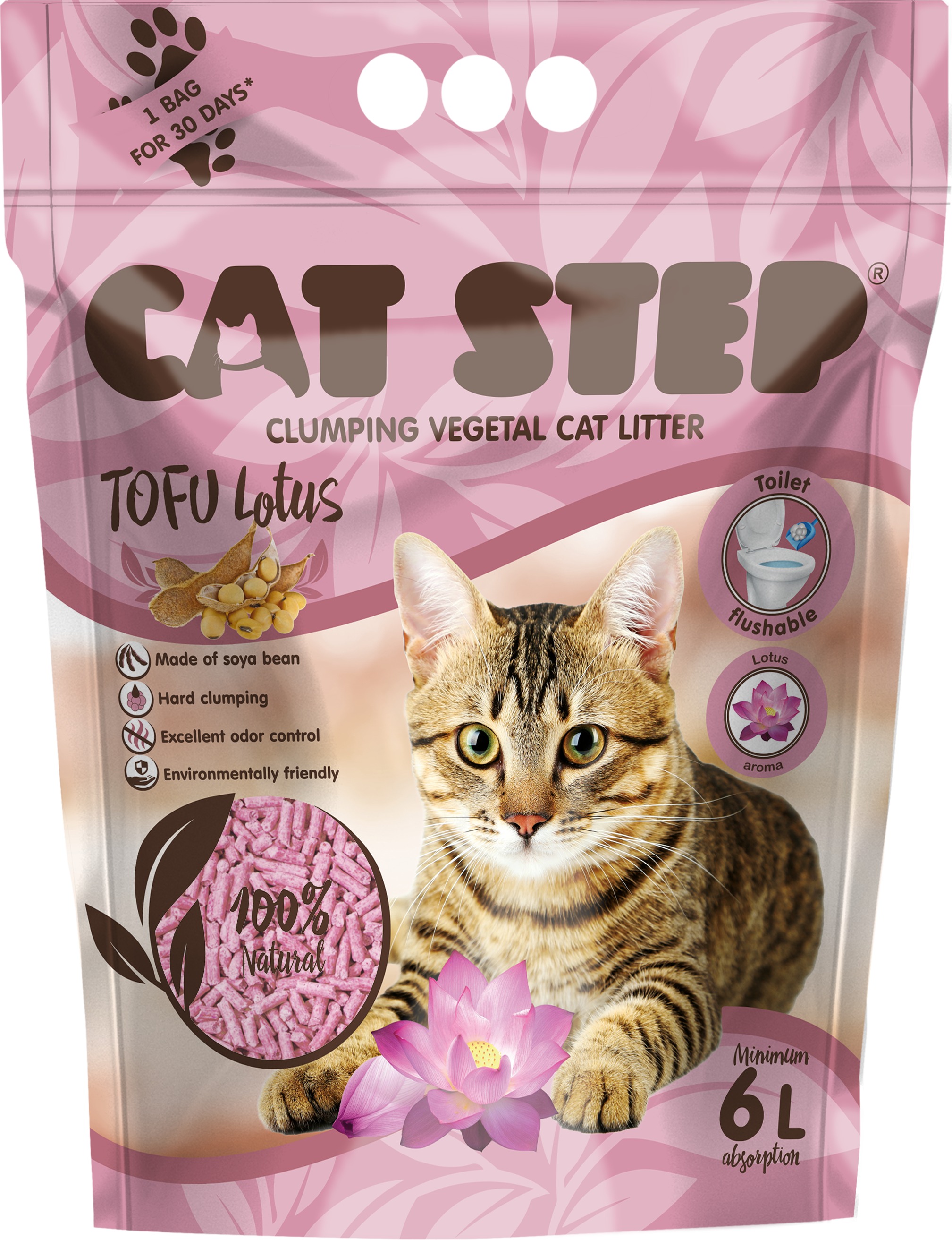 Cat Step Tofu Lotus 2,7 kg 6 l