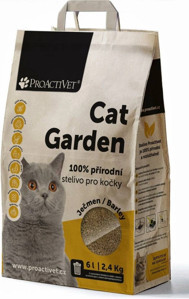 Proactivet Stelivo pre mačky Cat Garden Jačmeň 6 l