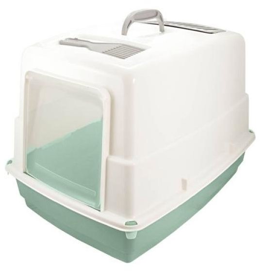 Cobbys Pet Heidi WC s filtrom, dvierkami a lopatkou 54 × 39 × 39 cm