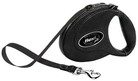 Flexi Leather popruh M 5 m čierna kozia koža do 25 kg