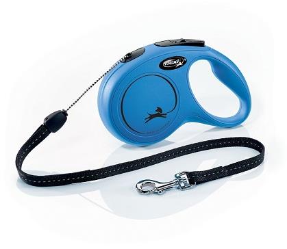 Flexi New Classic lanko modré S 8 m do 12 kg