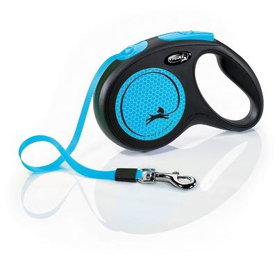 Flexi New Neon páska modrá M 5 m do 25 kg