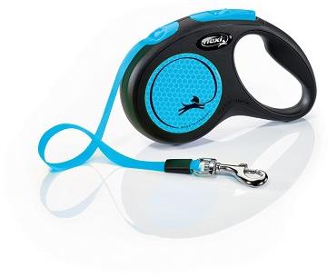 Flexi New Neon páska modrá S 5 m do 15 kg