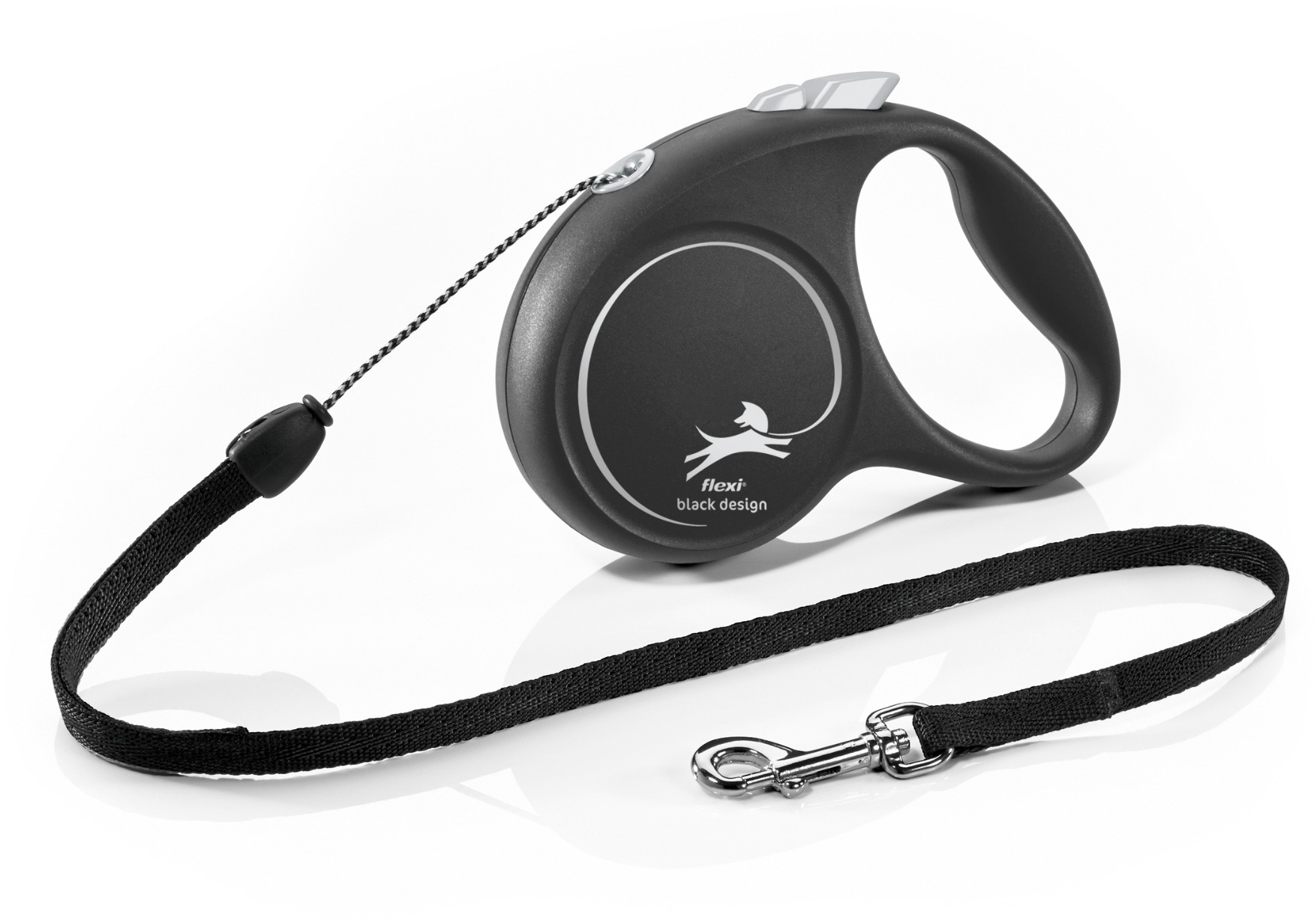 Flexi Black Design lanko čierne S 5 m do 12 kg