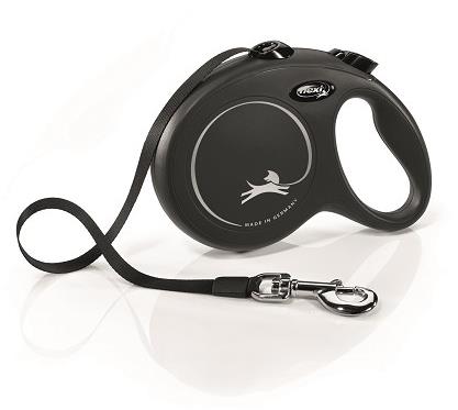 Flexi New Classic páska čierna L 5 m do 50 kg