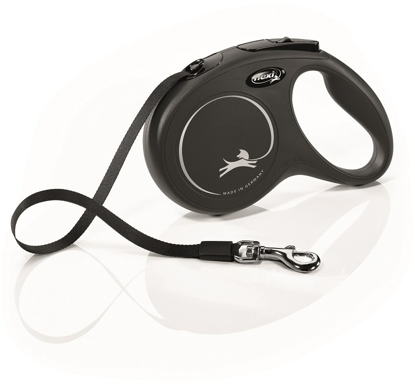 Flexi New Classic páska čierna S 5 m do 15 kg